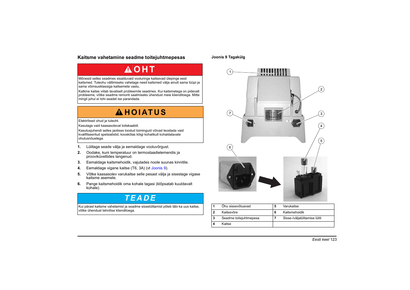 O h t, H o i at u s | Hach-Lange HT 200 S User Manual | Page 123 / 402