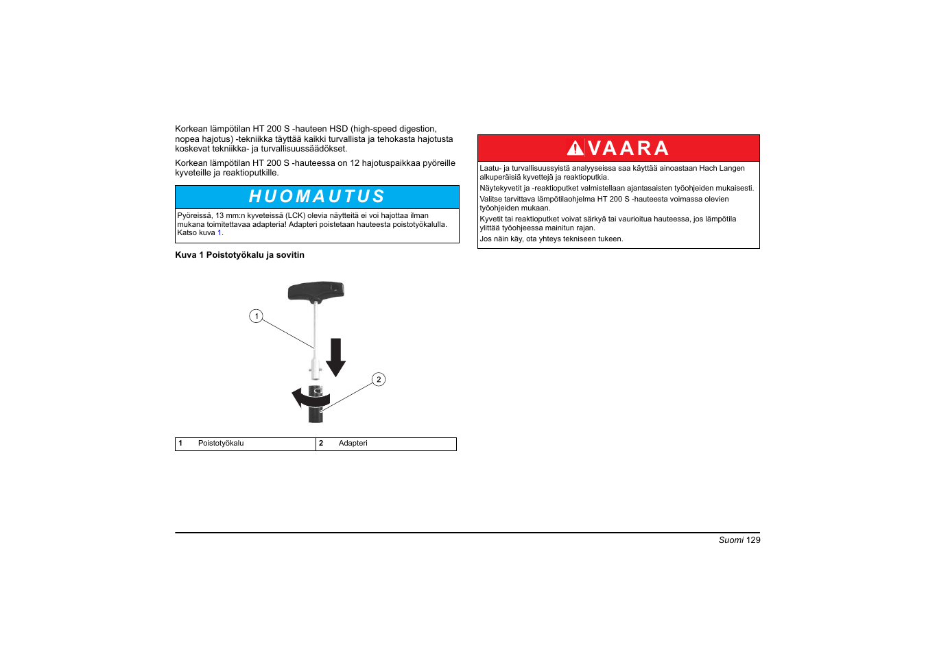 Va a r a | Hach-Lange HT 200 S User Manual | Page 129 / 402