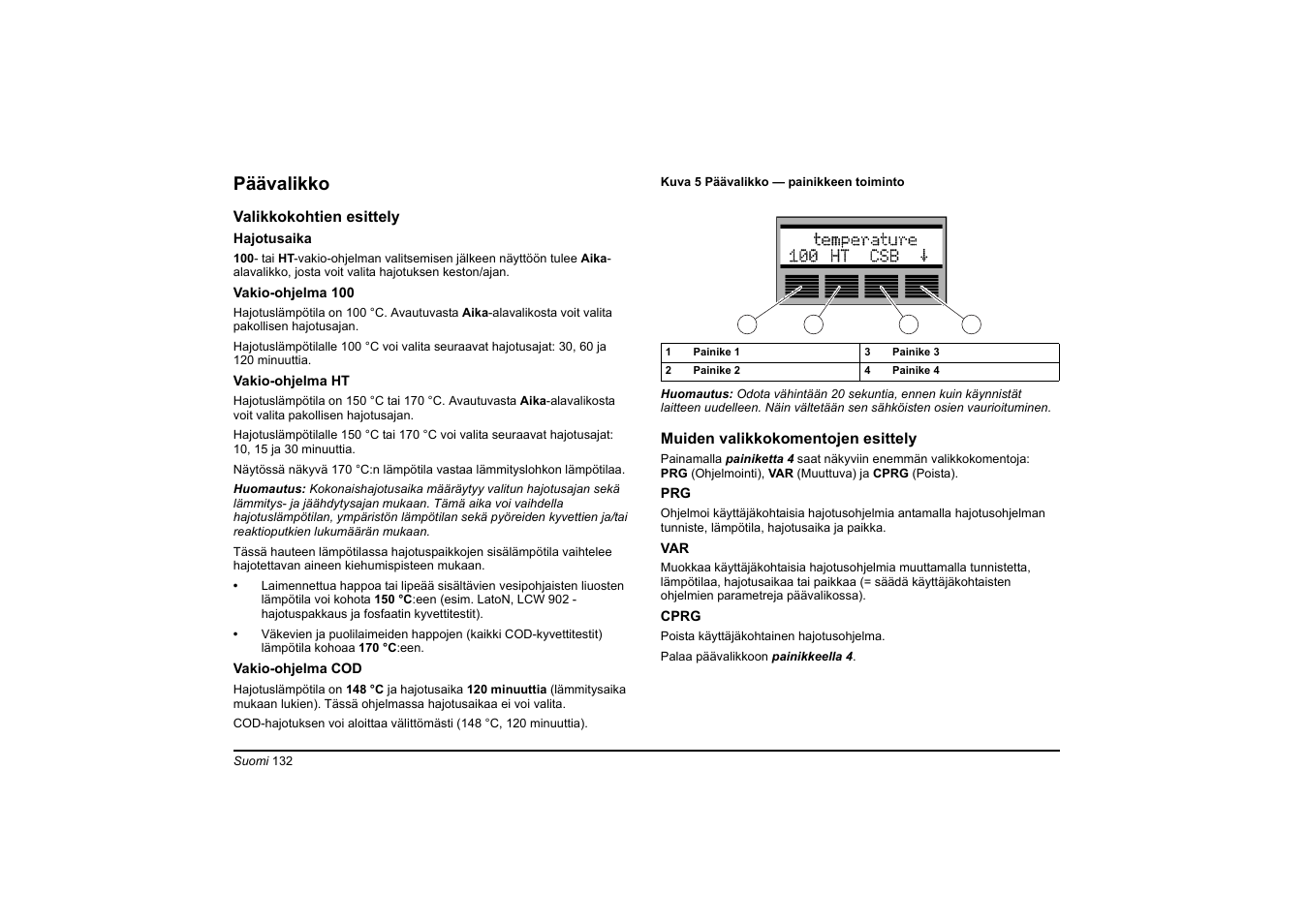 Päävalikko | Hach-Lange HT 200 S User Manual | Page 132 / 402