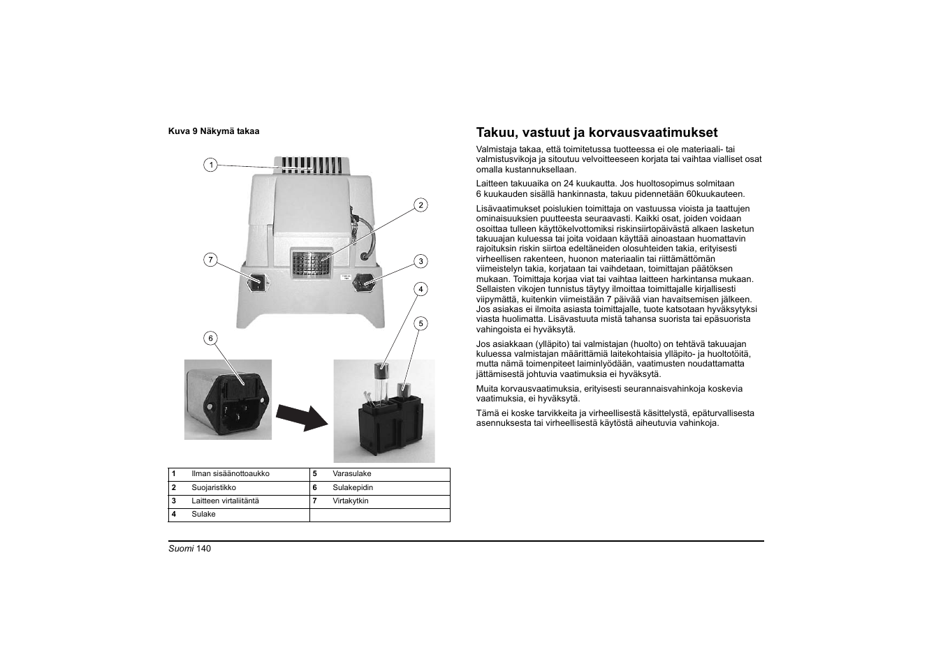 Takuu, vastuut ja korvausvaatimukset | Hach-Lange HT 200 S User Manual | Page 140 / 402
