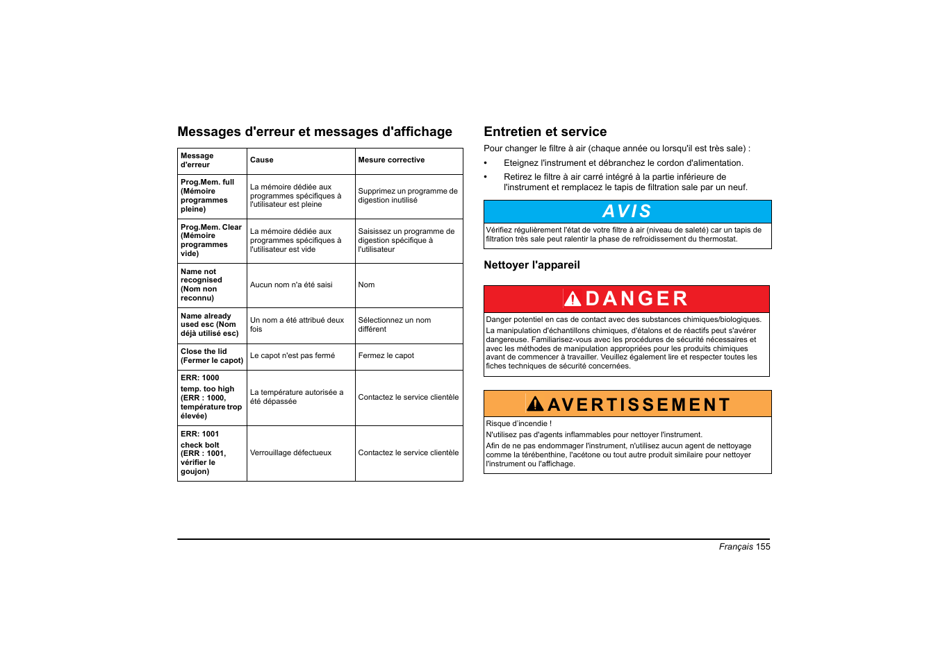 Av i s | Hach-Lange HT 200 S User Manual | Page 155 / 402