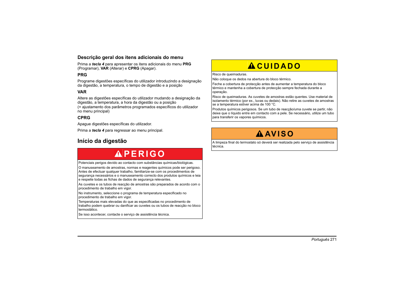 Av i s o | Hach-Lange HT 200 S User Manual | Page 271 / 402