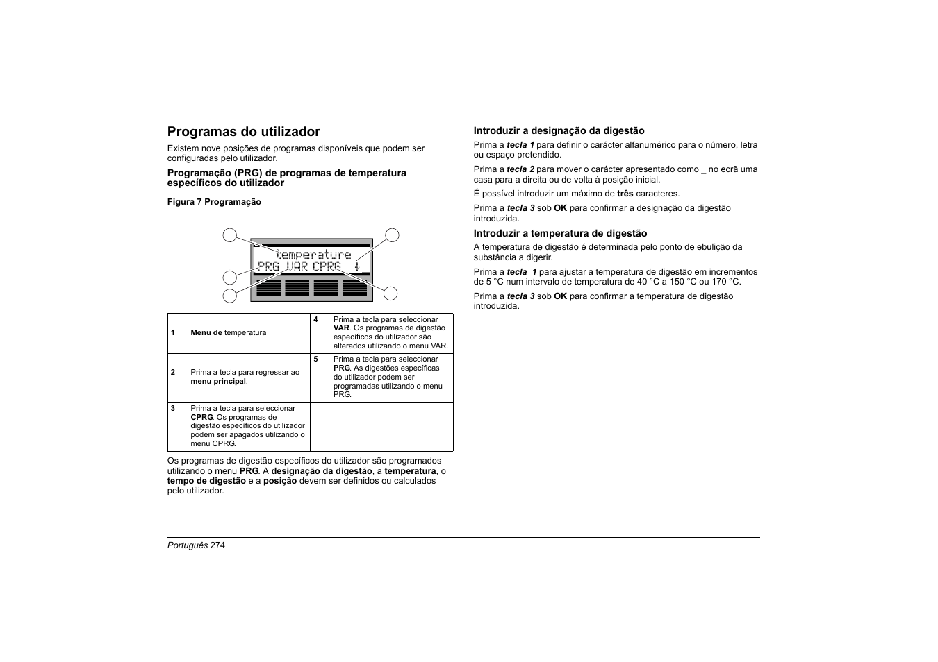 Programas do utilizador | Hach-Lange HT 200 S User Manual | Page 274 / 402