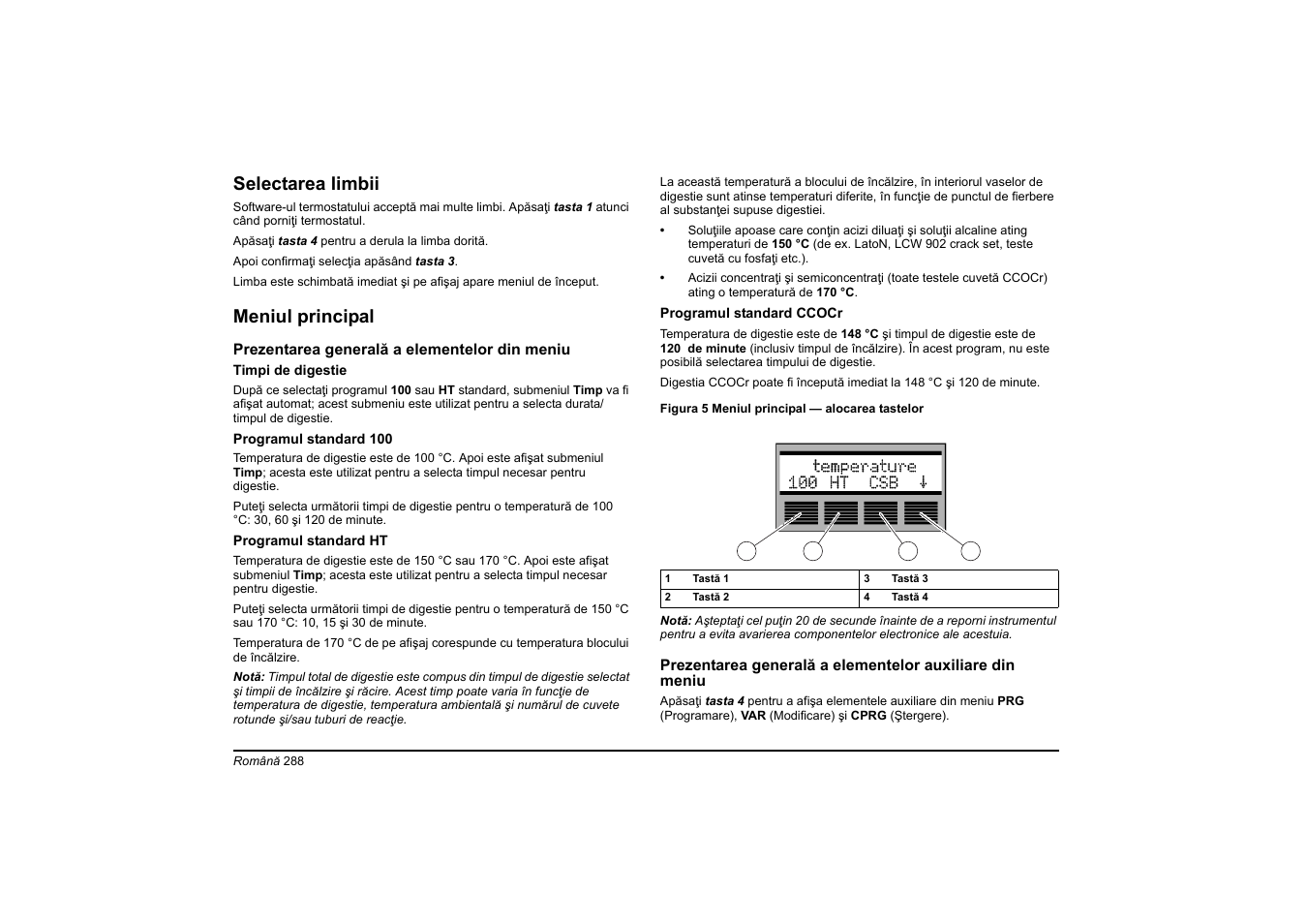 Selectarea limbii, Meniul principal | Hach-Lange HT 200 S User Manual | Page 288 / 402