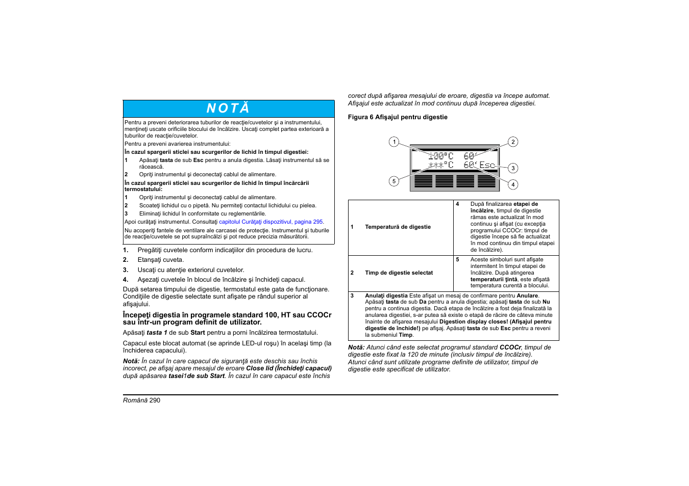 N o t ă | Hach-Lange HT 200 S User Manual | Page 290 / 402