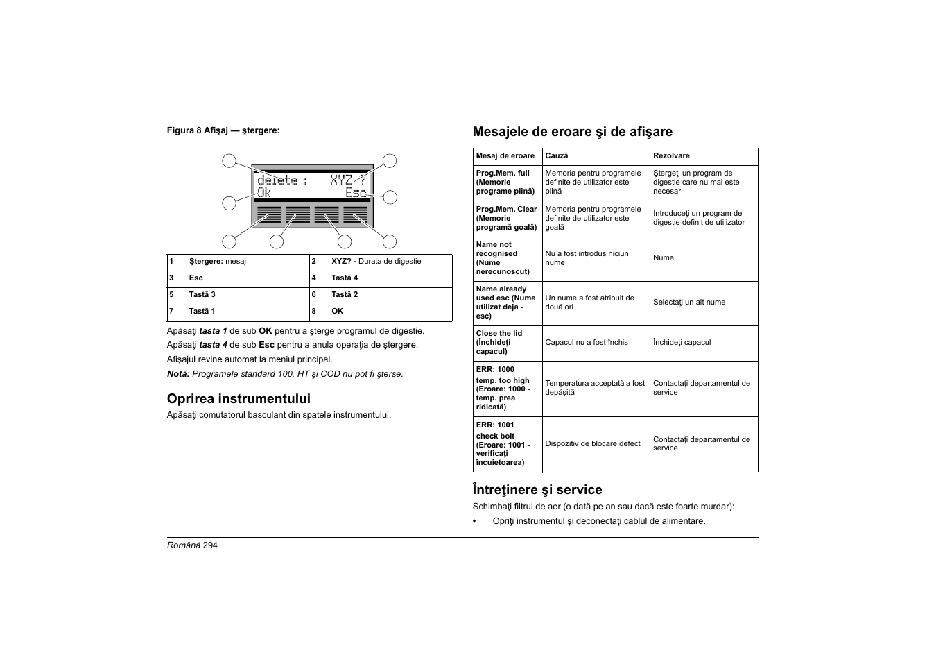Oprirea instrumentului | Hach-Lange HT 200 S User Manual | Page 294 / 402