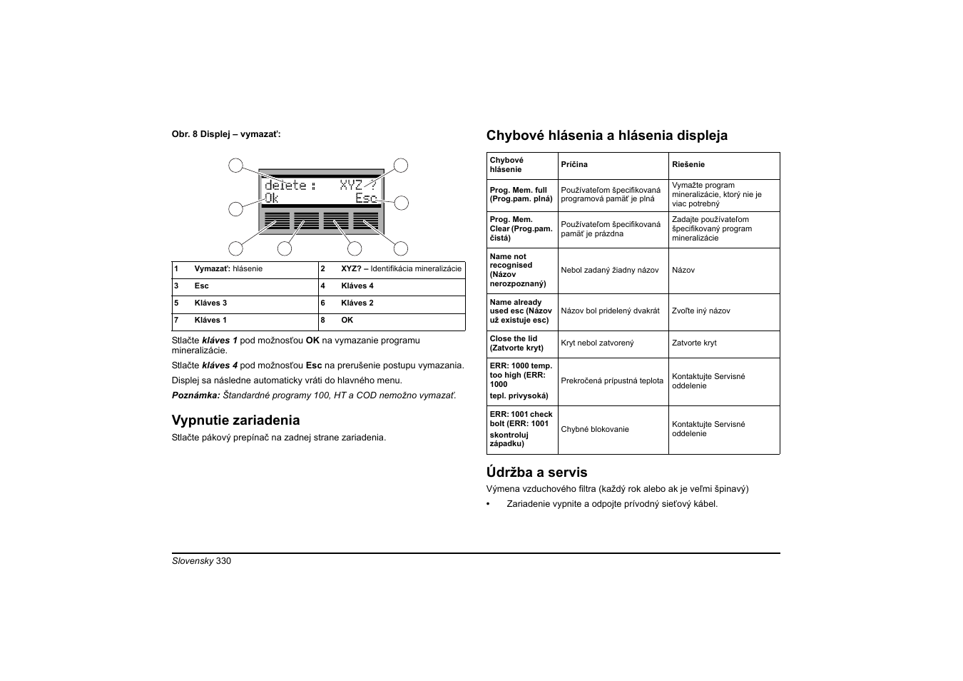 Vypnutie zariadenia | Hach-Lange HT 200 S User Manual | Page 330 / 402