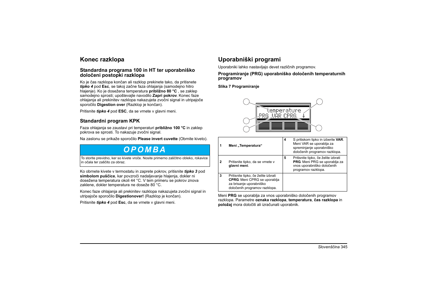 Konec razklopa, Uporabniški programi | Hach-Lange HT 200 S User Manual | Page 345 / 402