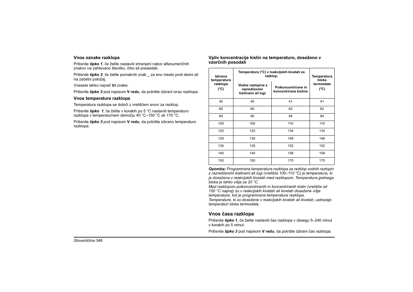Vnos časa razklopa | Hach-Lange HT 200 S User Manual | Page 346 / 402