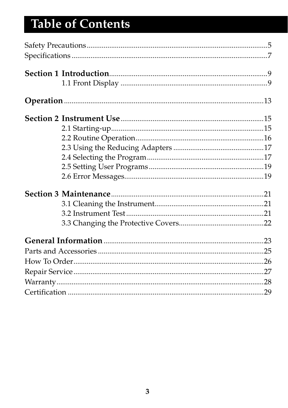 Hach-Lange DRB 200 Thermostat User Manual | Page 3 / 32