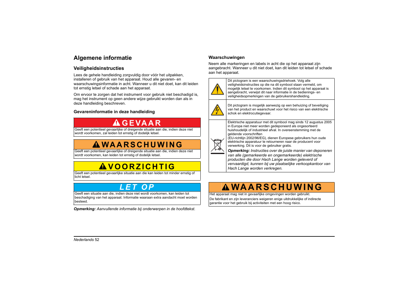 G e va a r | Hach-Lange LT20 User Manual | Page 52 / 89