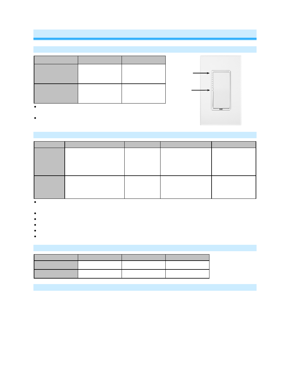 Using switchlinc, Leds, Using the paddle | Button tap / press & holds, Local on-level | INSTEON SwitchLinc Dimmer 100-277VAC (dual band) (2478D) Manual User Manual | Page 9 / 19