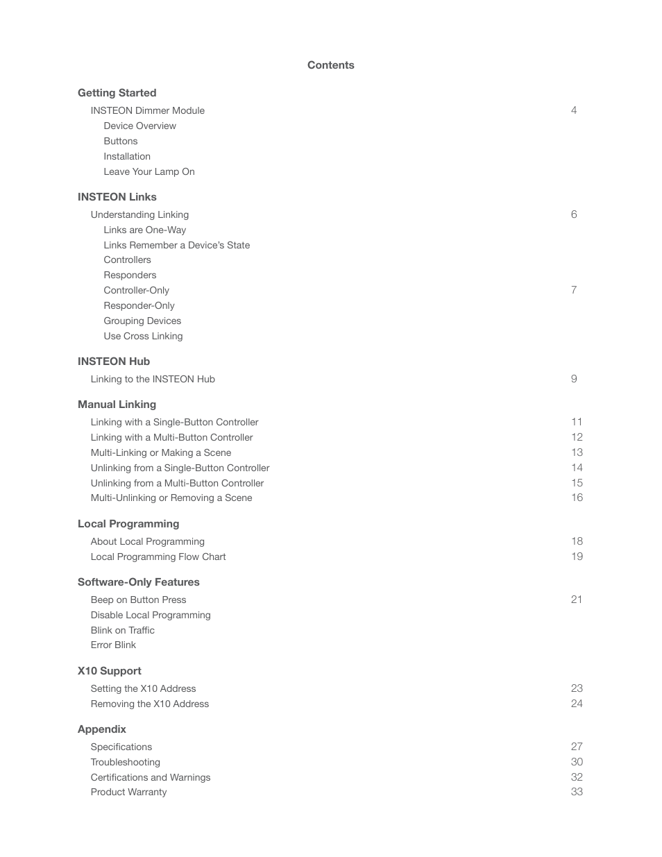 INSTEON LampLinc Dimmer Module (Dual-Band) (2457D2) Manual User Manual | Page 2 / 33