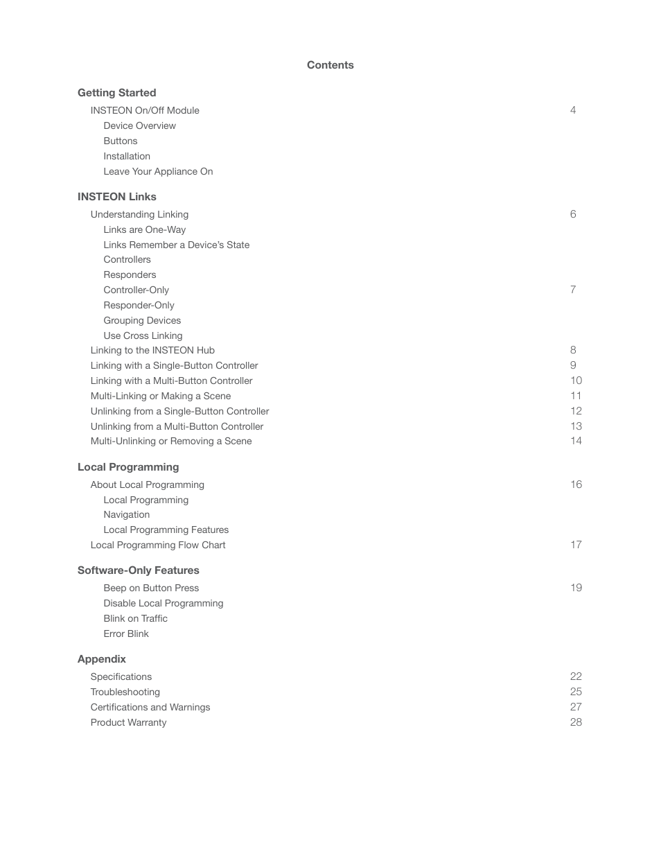 INSTEON On/Off Module (Dual-Band) (2635-222) Manual User Manual | Page 2 / 28