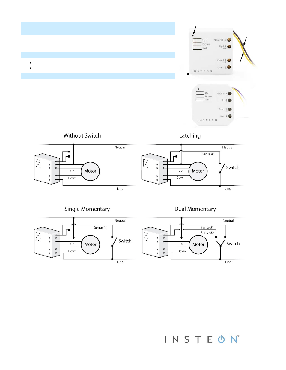 INSTEON Micro Open/Close - 2444-222 (US), 2444-422 (EU), 2444-522 (AUS/NZ) Quick Start User Manual | 3 pages