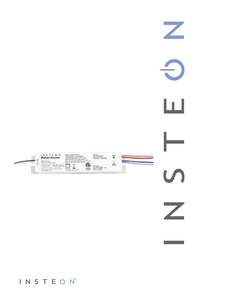 INSTEON Ballast Dimmer - 2475DA2 Manual User Manual | 16 pages