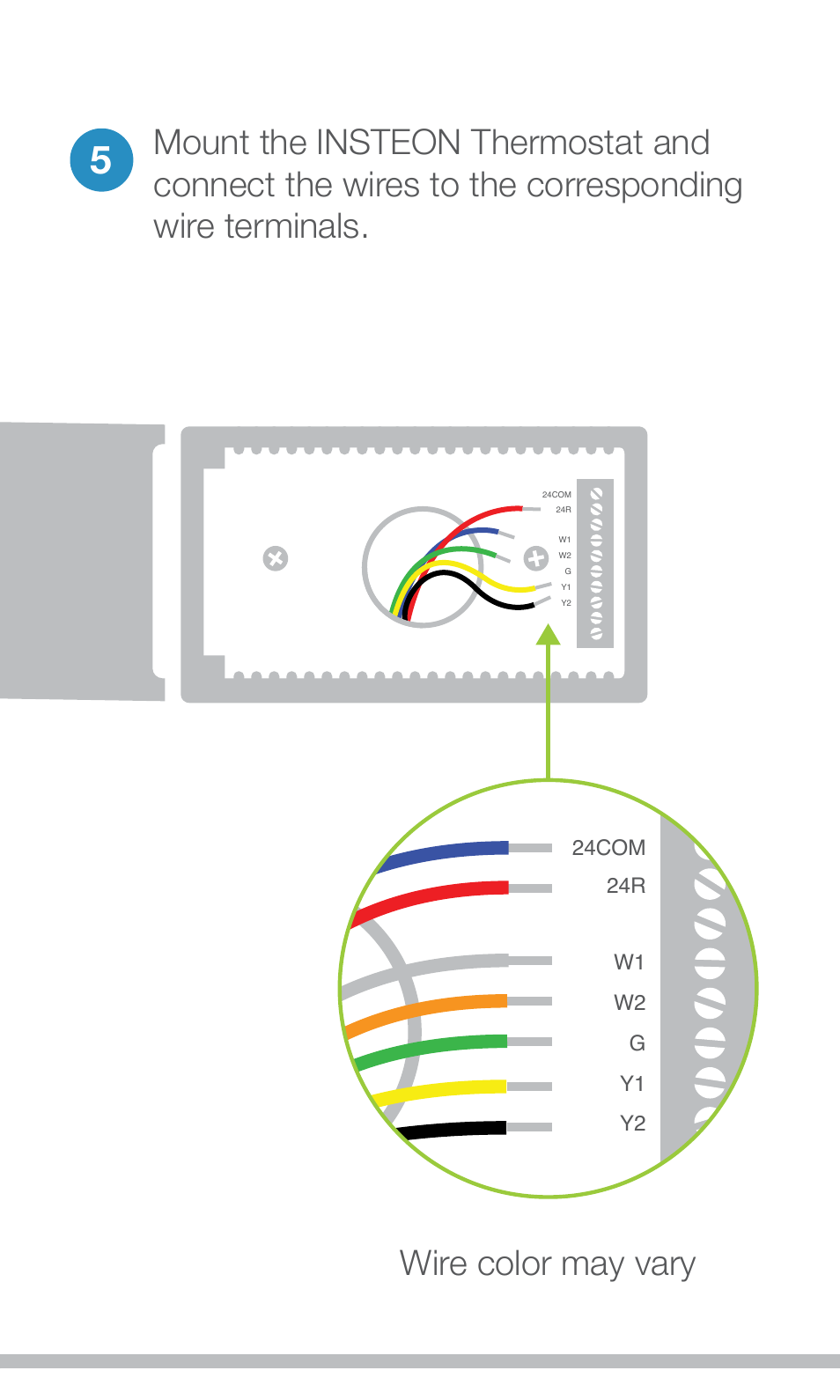 INSTEON Thermostat with Humidity (2441TH) Quick Start User Manual | Page 8 / 12