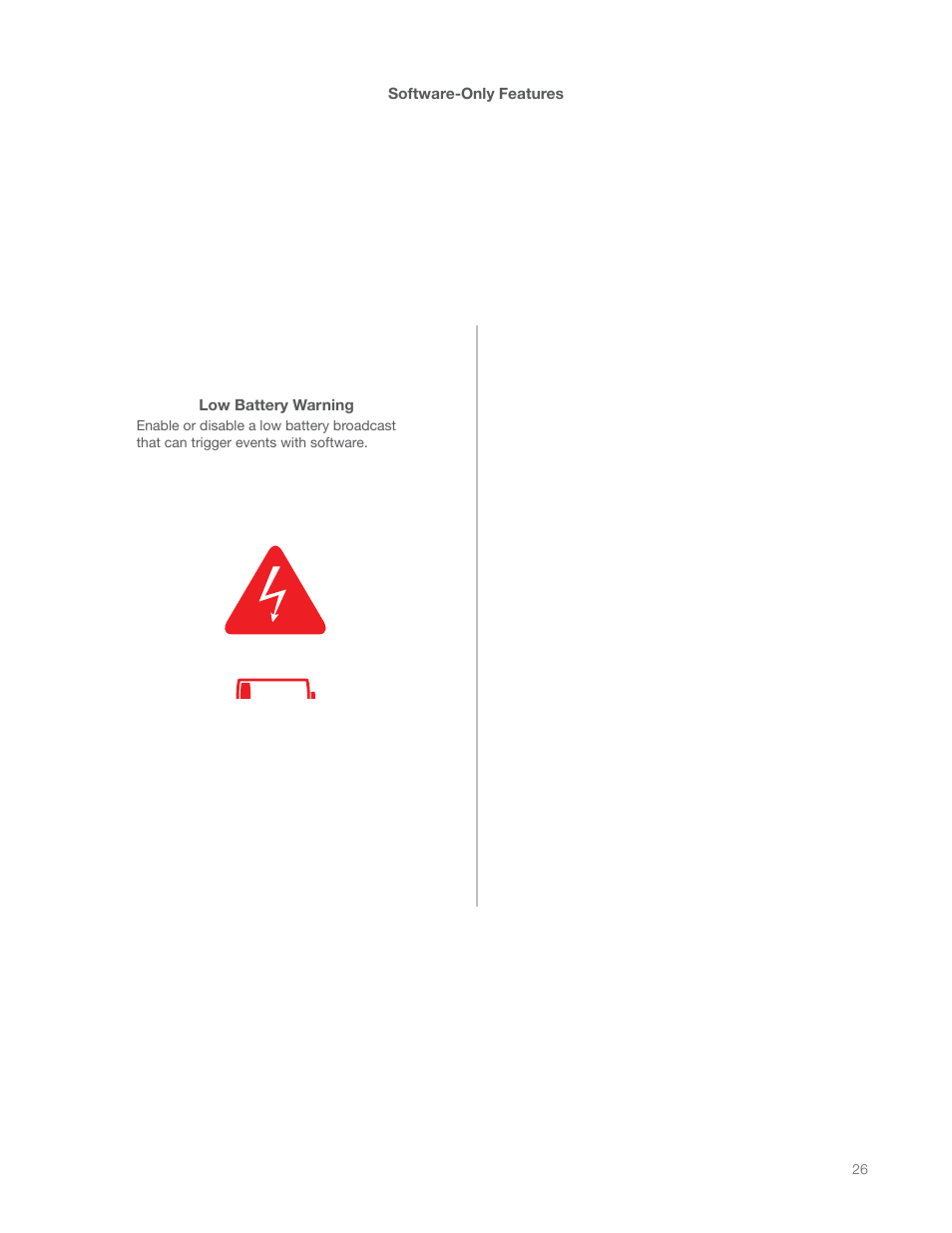 Low battery warning | INSTEON Hidden Door Sensor (2845-222) Manual User Manual | Page 26 / 35