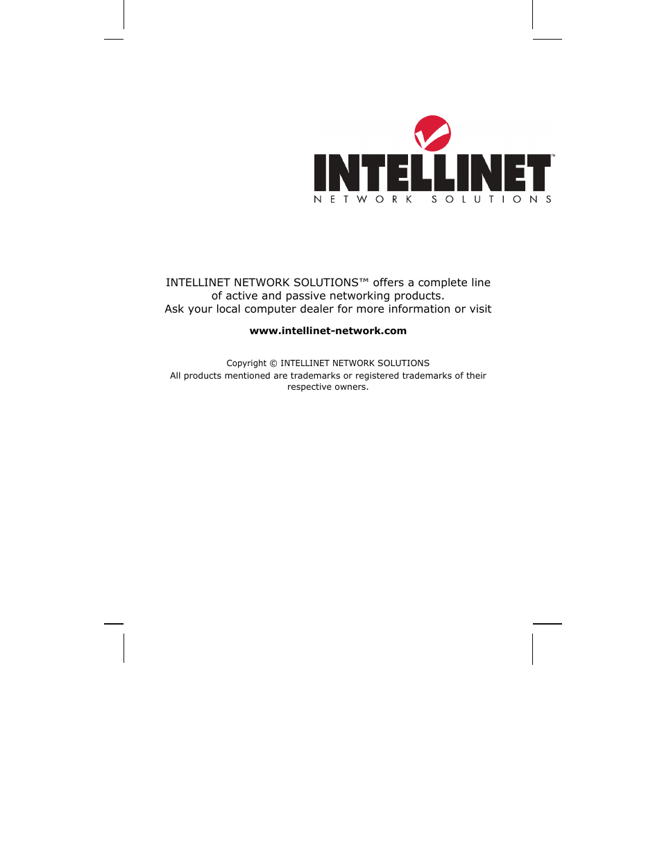INTELLINET NETWORK ICC-130 Quick Install Guide User Manual | Page 36 / 36