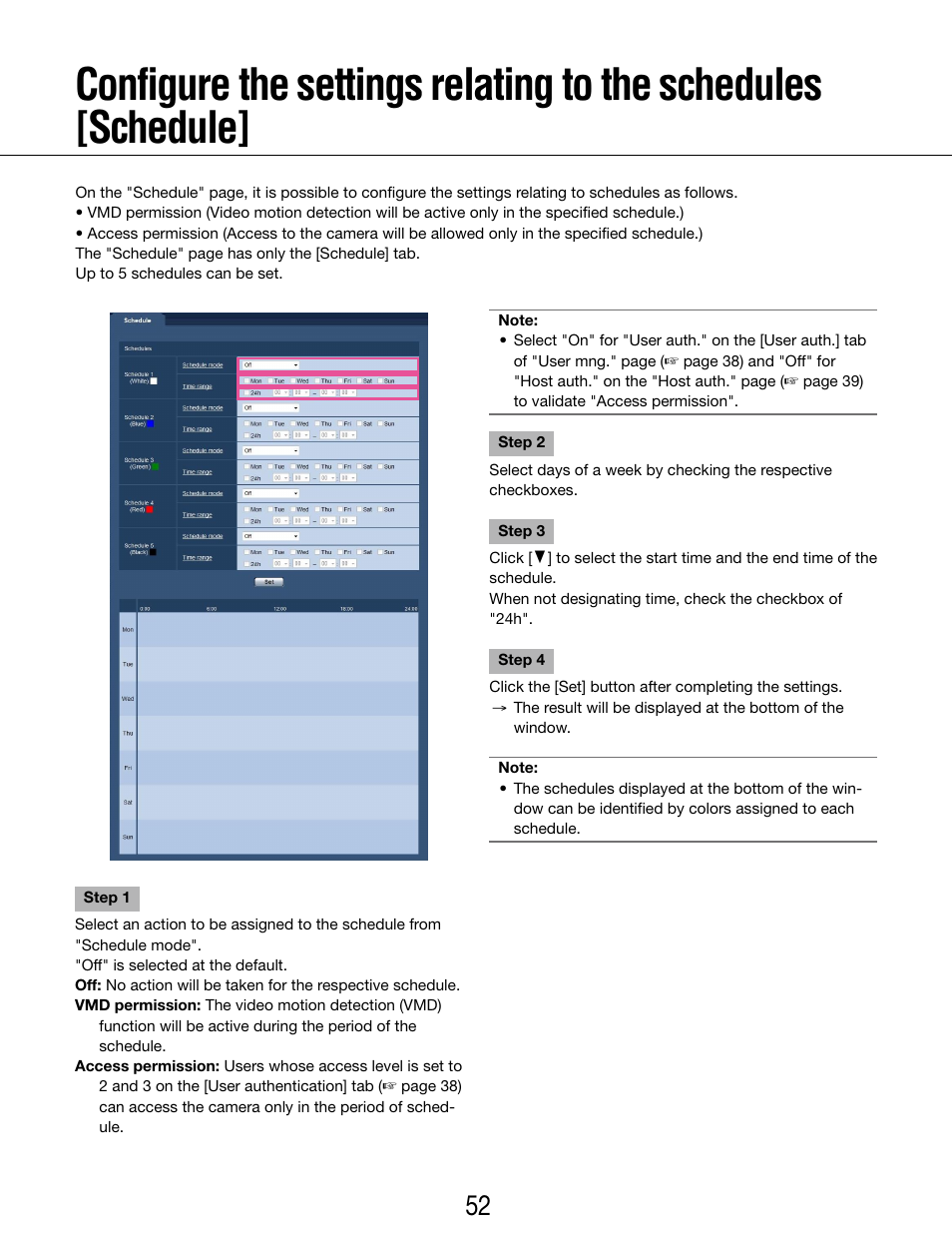 Panasonic WV-SP102 User Manual | Page 52 / 64