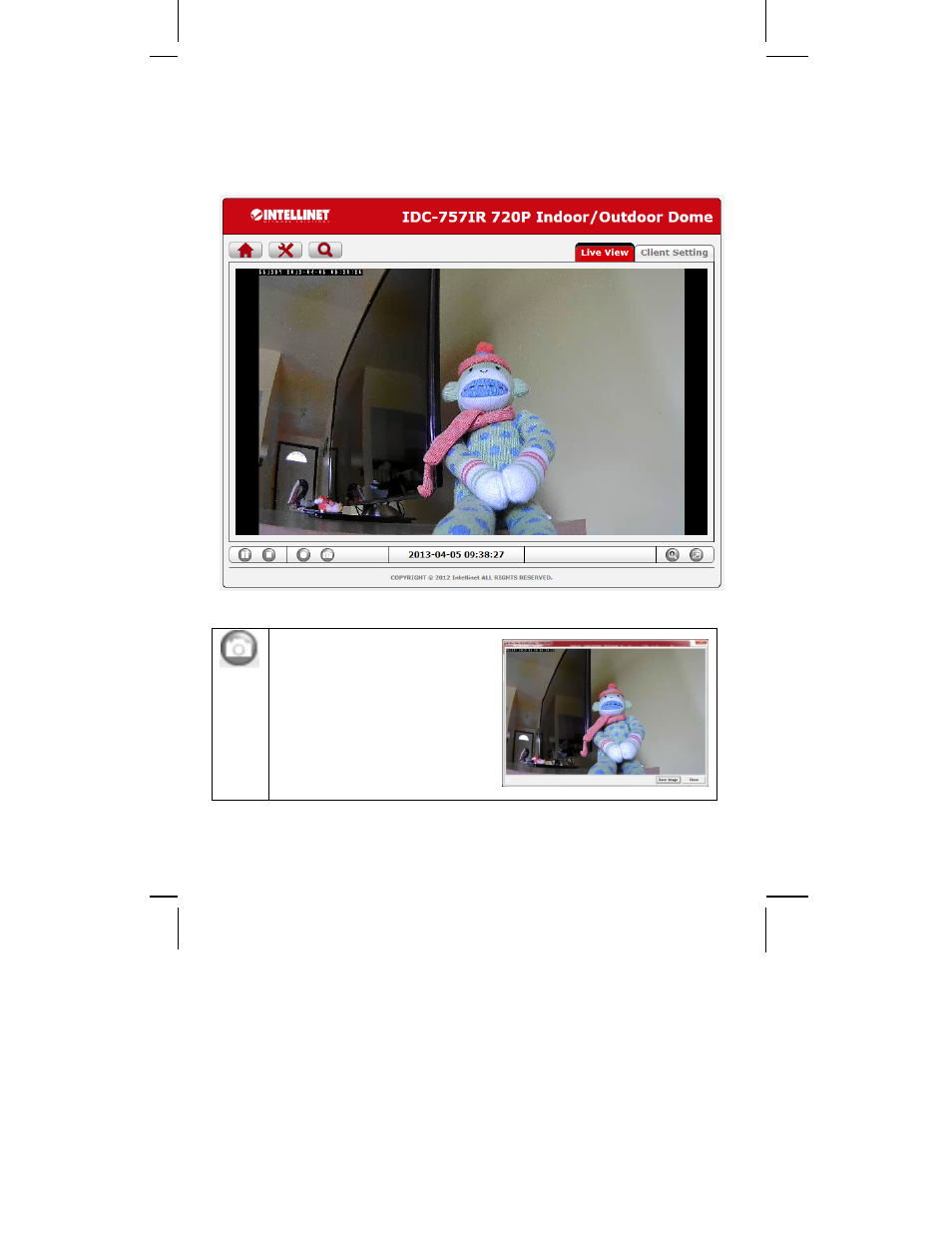 Web browser interface, 1 live video page | INTELLINET NETWORK ICC-130 User Manual User Manual | Page 32 / 78