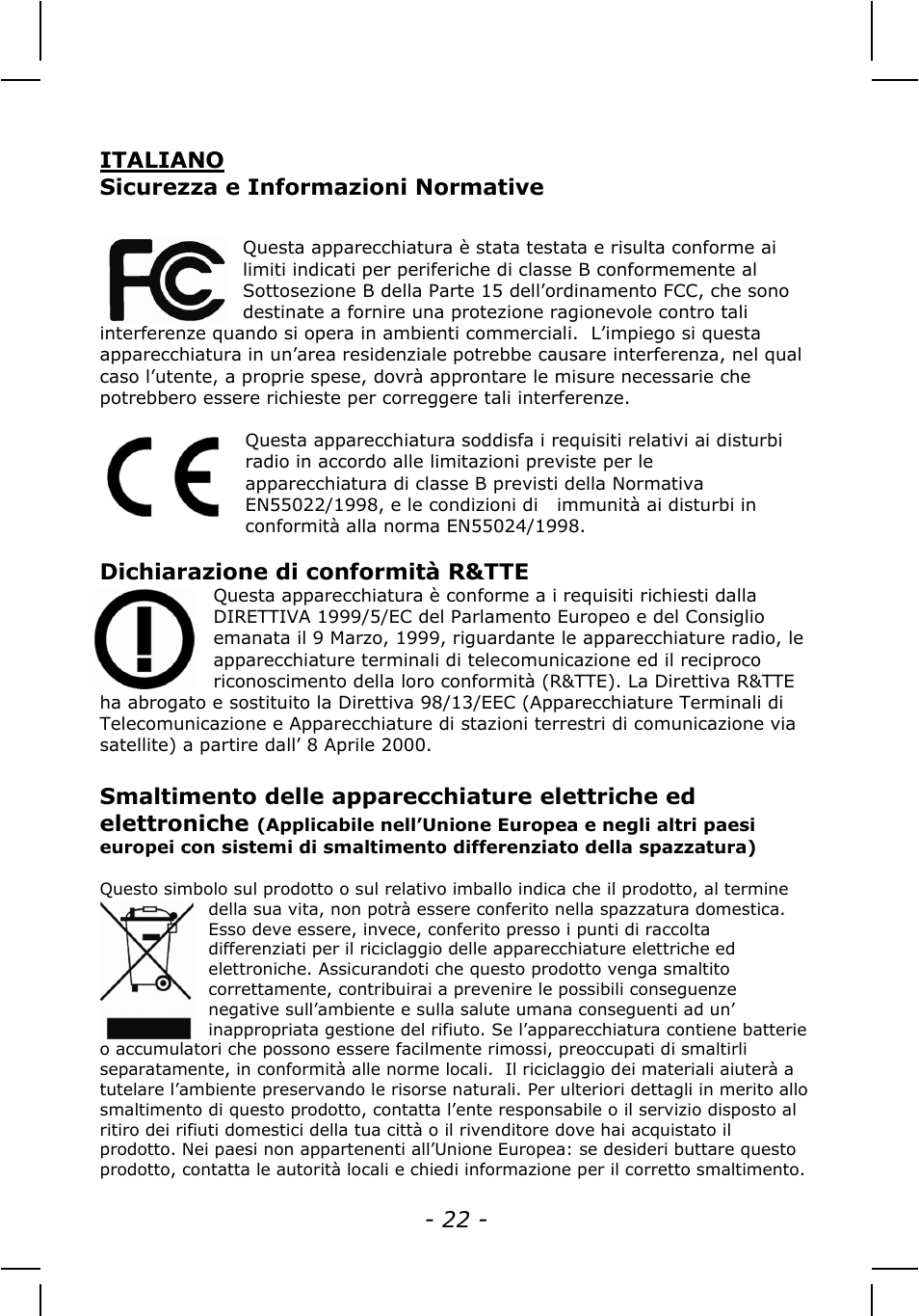 INTELLINET NETWORK NSC15-WG Quick Install Guide User Manual | Page 22 / 36