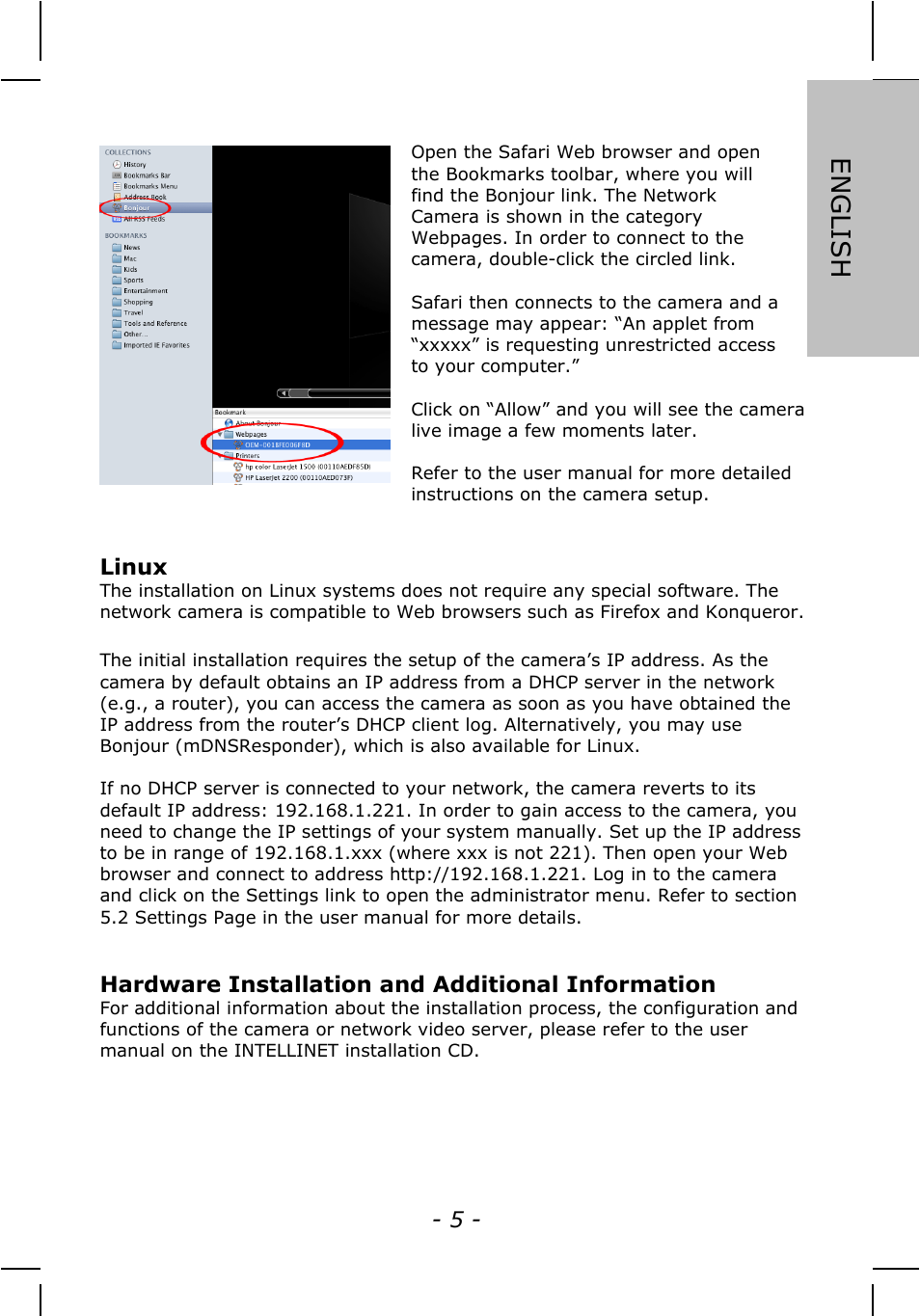 English | INTELLINET NETWORK NSC15-WG Quick Install Guide User Manual | Page 5 / 36