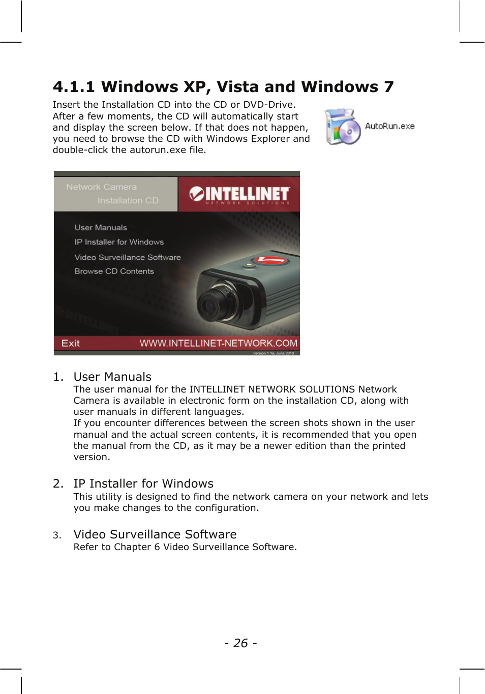 1 windows xp, vista and windows 7 | INTELLINET NETWORK NSC15-WG User Manual User Manual | Page 26 / 115