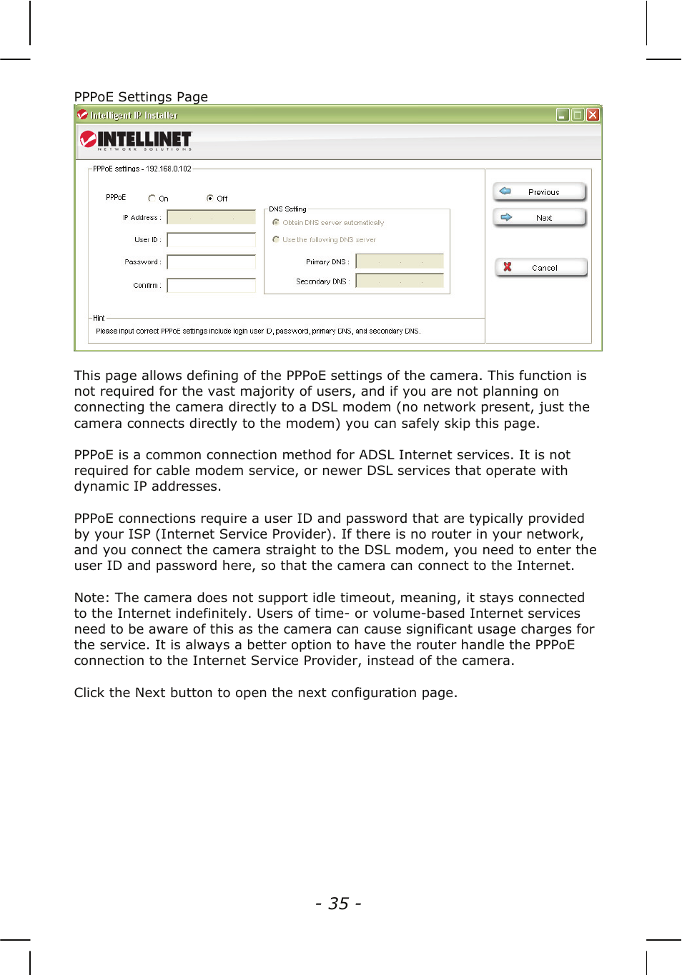 INTELLINET NETWORK NSC15-WG User Manual User Manual | Page 35 / 115