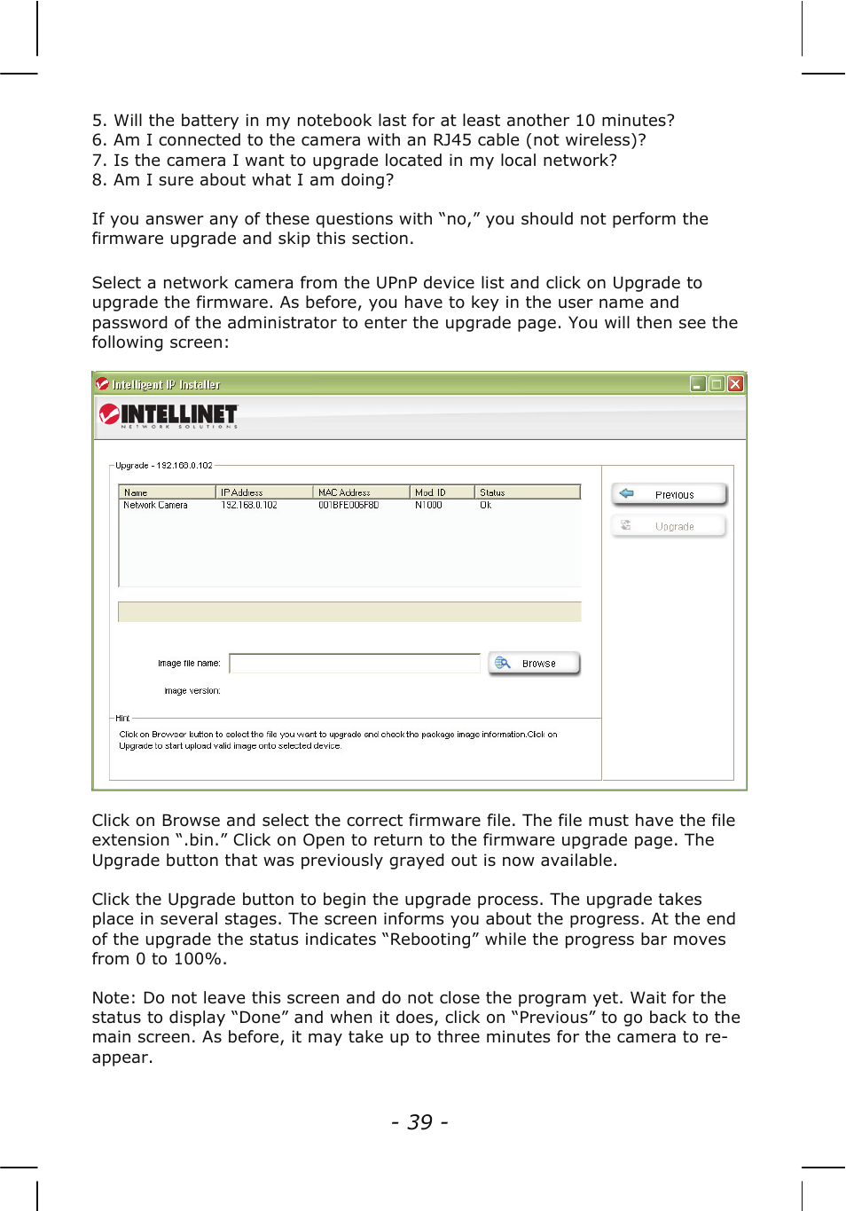 INTELLINET NETWORK NSC15-WG User Manual User Manual | Page 39 / 115