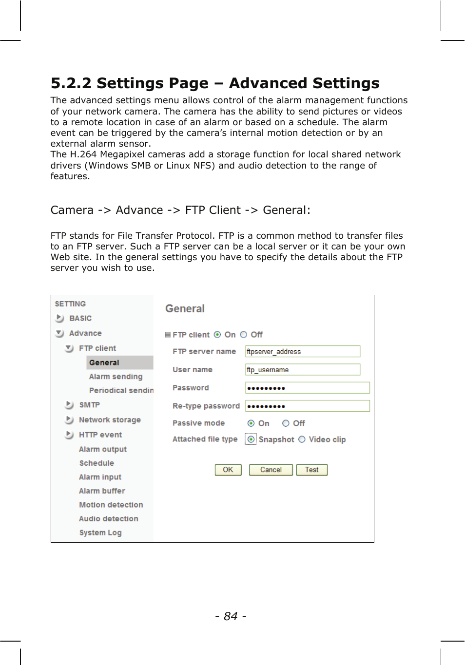 2 settings page – advanced settings | INTELLINET NETWORK NSC15-WG User Manual User Manual | Page 84 / 115