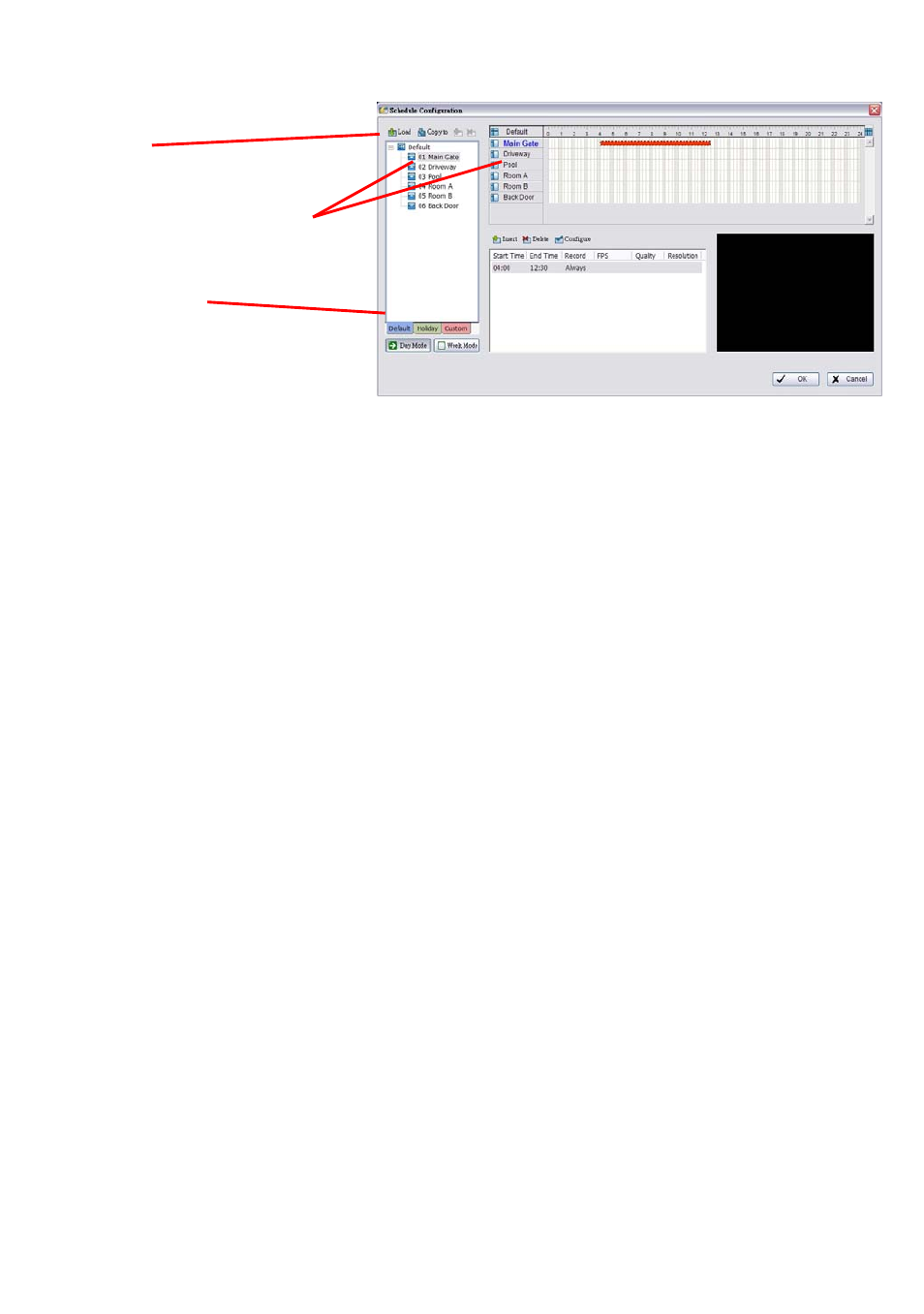 1 day mode, 2 load preset modes | INTELLINET NETWORK IDC-767IR Video Surveillance Software Manual User Manual | Page 30 / 87