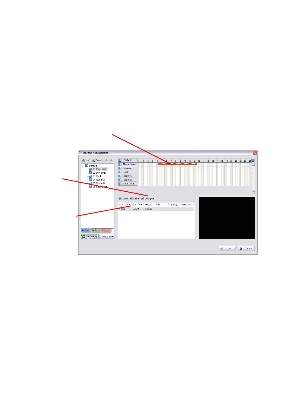 Adjust, Scheduled, Setting | 6 adjust the scheduled setting | INTELLINET NETWORK IDC-767IR Video Surveillance Software Manual User Manual | Page 33 / 87