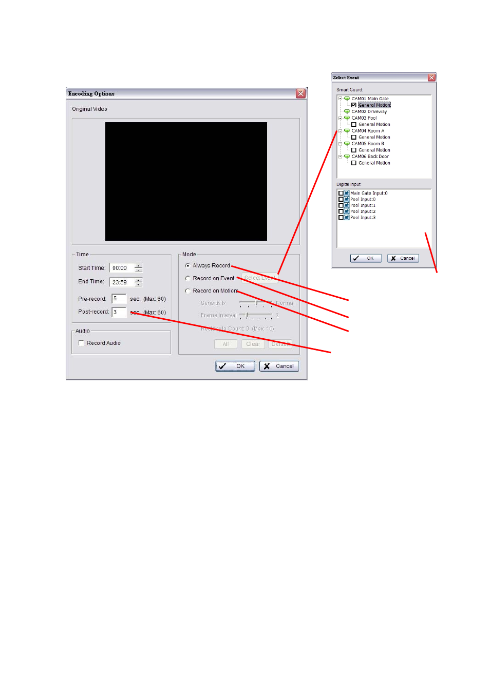7 encoding option panel | INTELLINET NETWORK IDC-767IR Video Surveillance Software Manual User Manual | Page 34 / 87