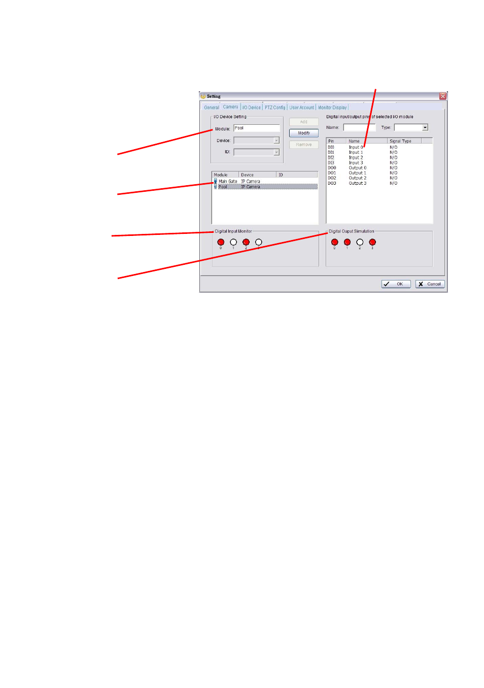 3 setting - i/o device | INTELLINET NETWORK IDC-767IR Video Surveillance Software Manual User Manual | Page 48 / 87