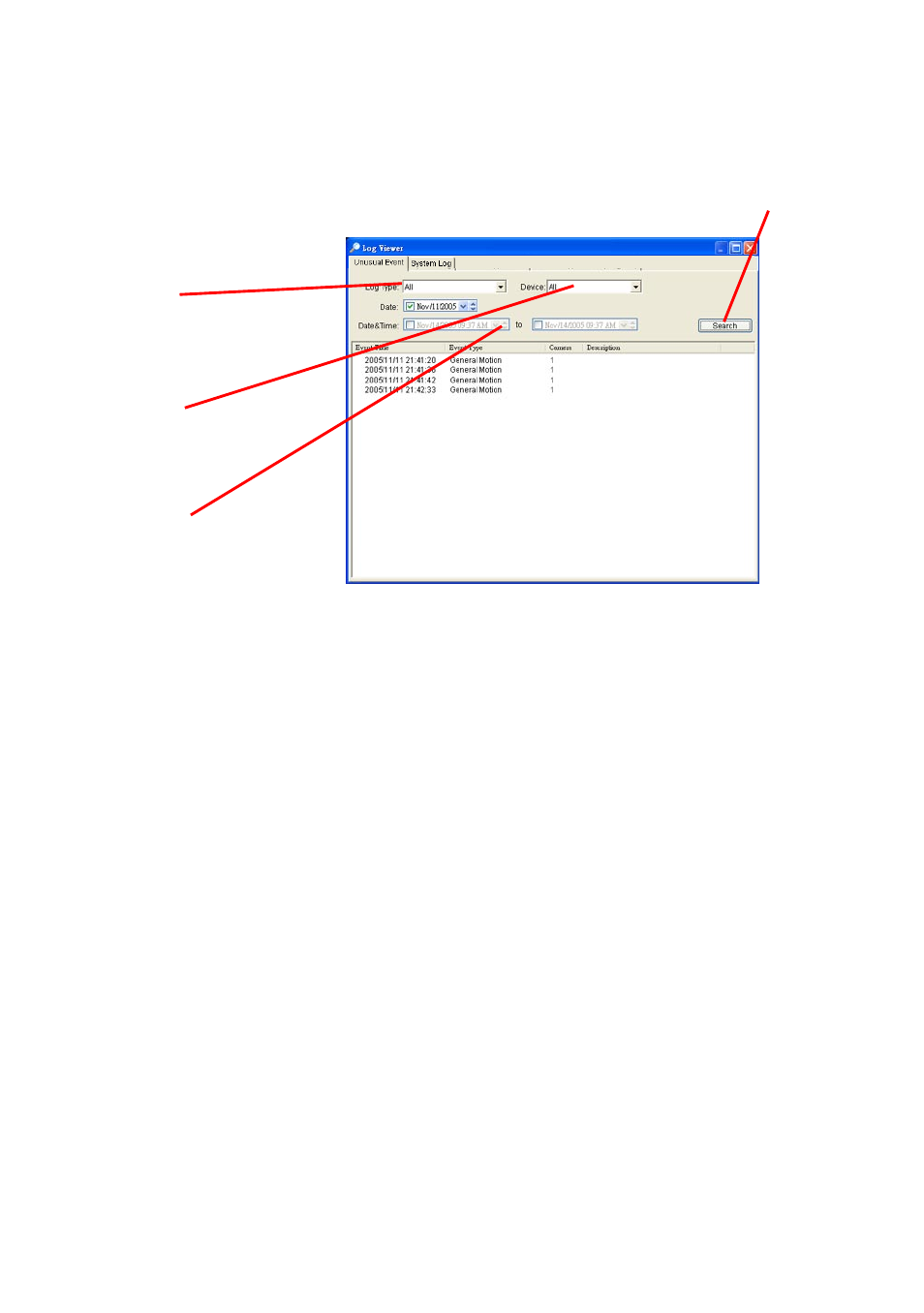 8 log viewer | INTELLINET NETWORK IDC-767IR Video Surveillance Software Manual User Manual | Page 52 / 87