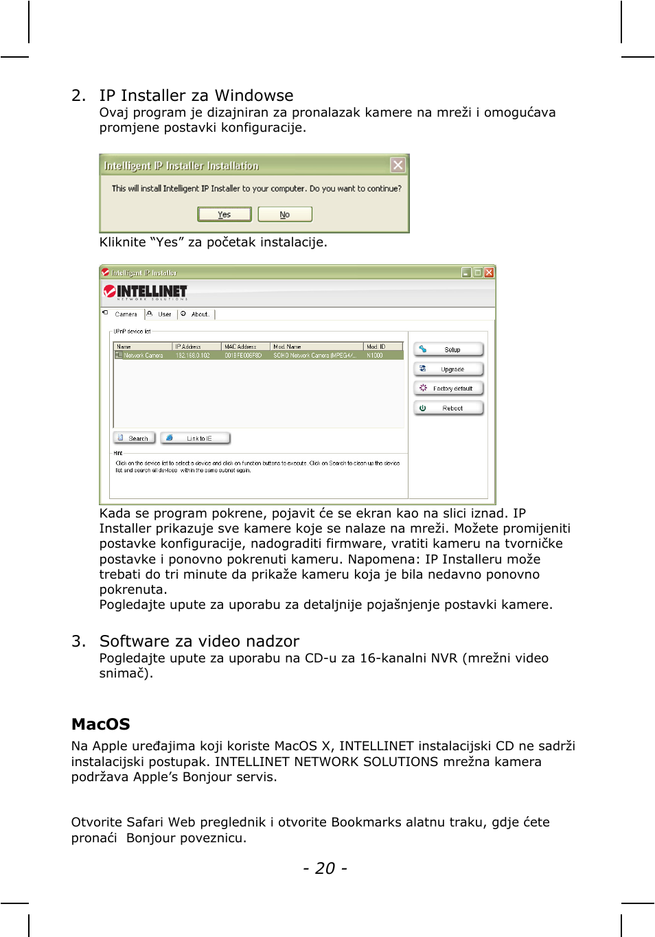 INTELLINET NETWORK IDC-767IR Quick Install Guide User Manual | Page 20 / 36