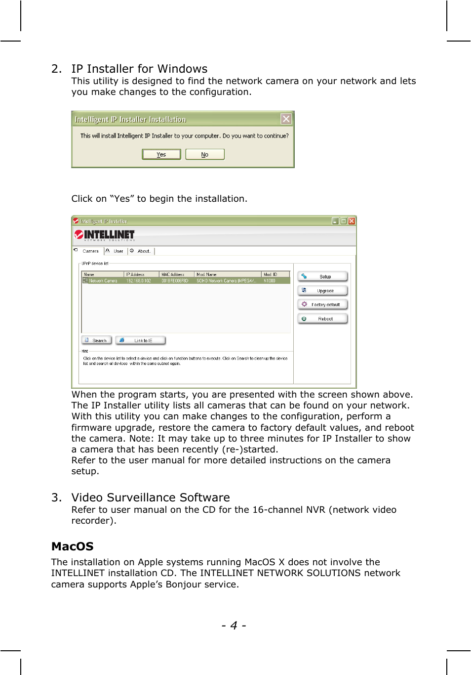 INTELLINET NETWORK IDC-767IR Quick Install Guide User Manual | Page 4 / 36