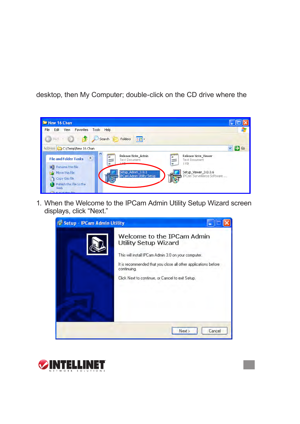 2 using the admin utility to locate the camera | INTELLINET NETWORK NSC18-WN User Manual User Manual | Page 11 / 60