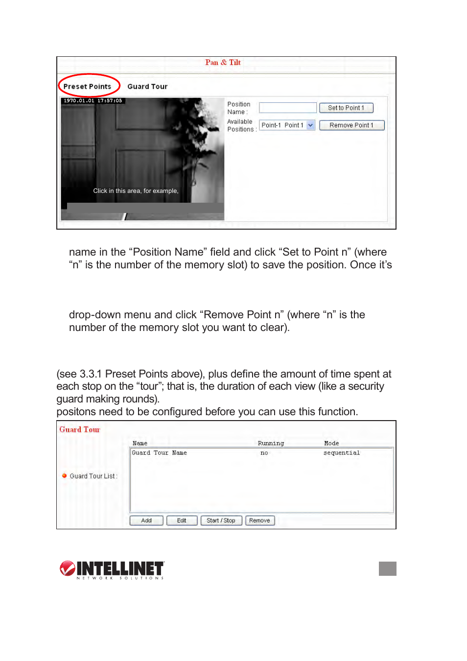 2 guard tour | INTELLINET NETWORK NSC18-WN User Manual User Manual | Page 21 / 60
