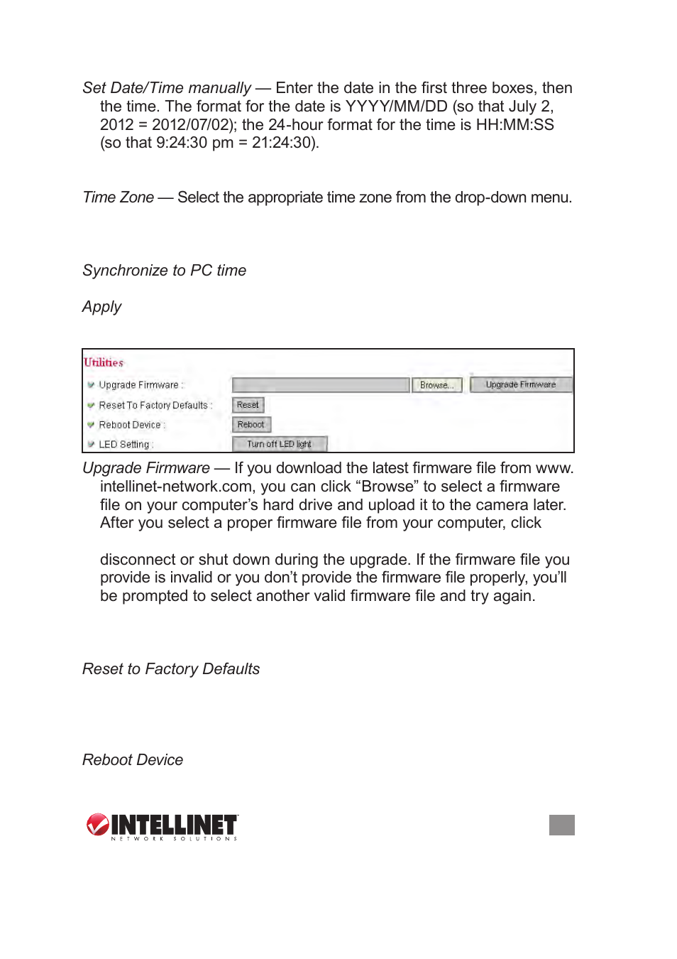 3 utilities | INTELLINET NETWORK NSC18-WN User Manual User Manual | Page 35 / 60