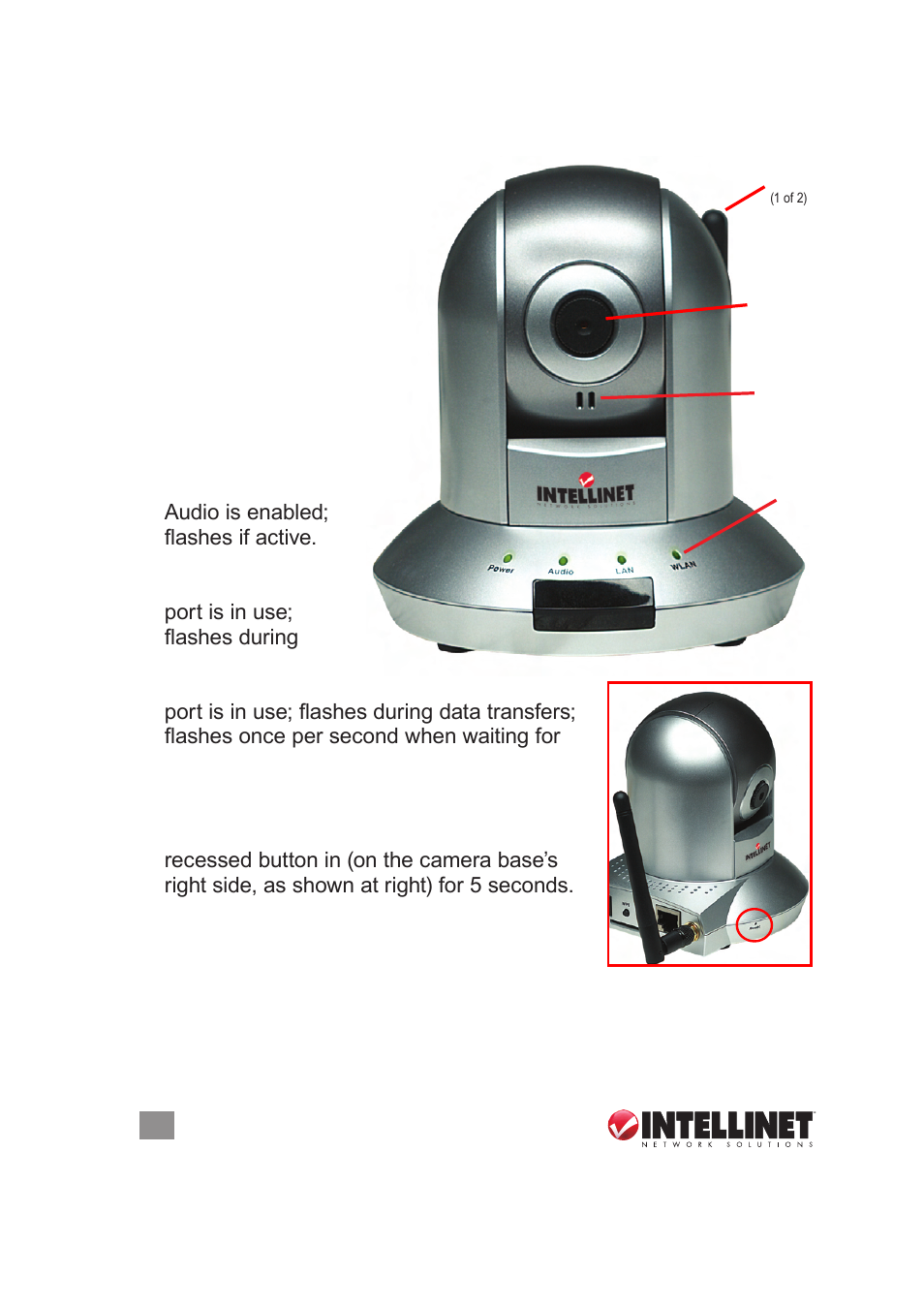 1 components & connections, 1 front and side | INTELLINET NETWORK NSC18-WN User Manual User Manual | Page 6 / 60