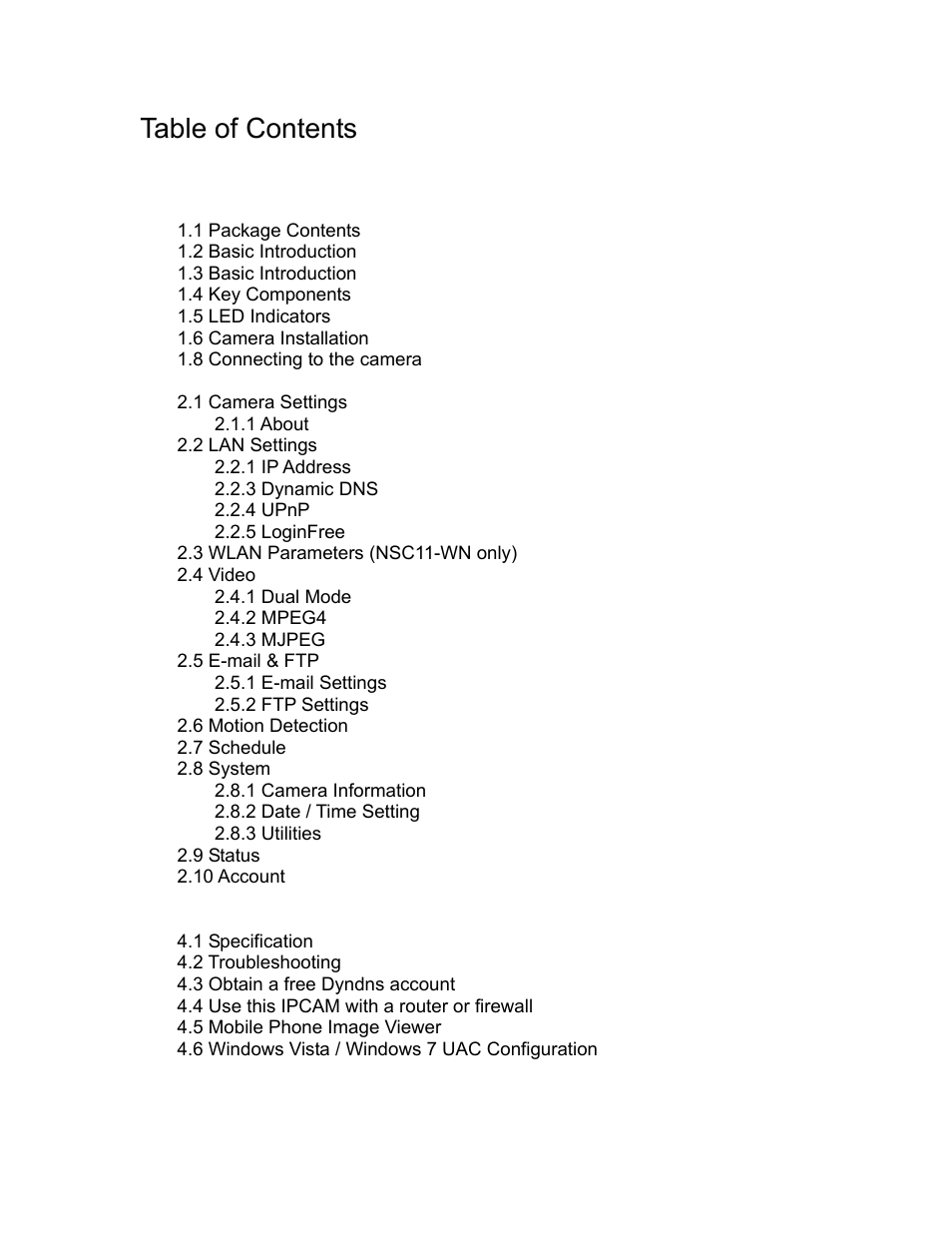 INTELLINET NETWORK NSC11-WN User Manual User Manual | Page 2 / 77