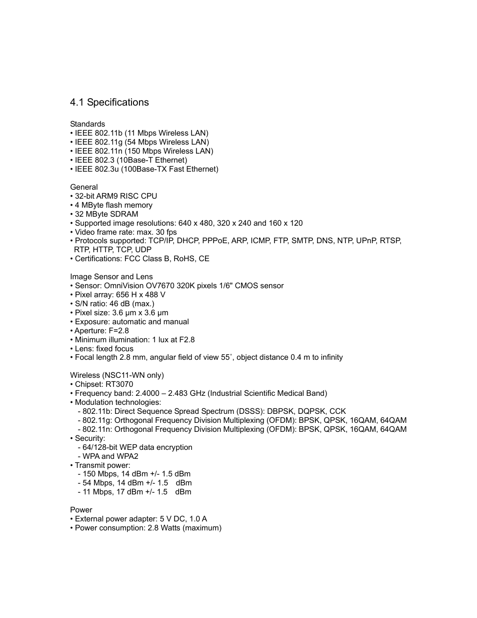 Chapter vi: appendix | INTELLINET NETWORK NSC11-WN User Manual User Manual | Page 58 / 77