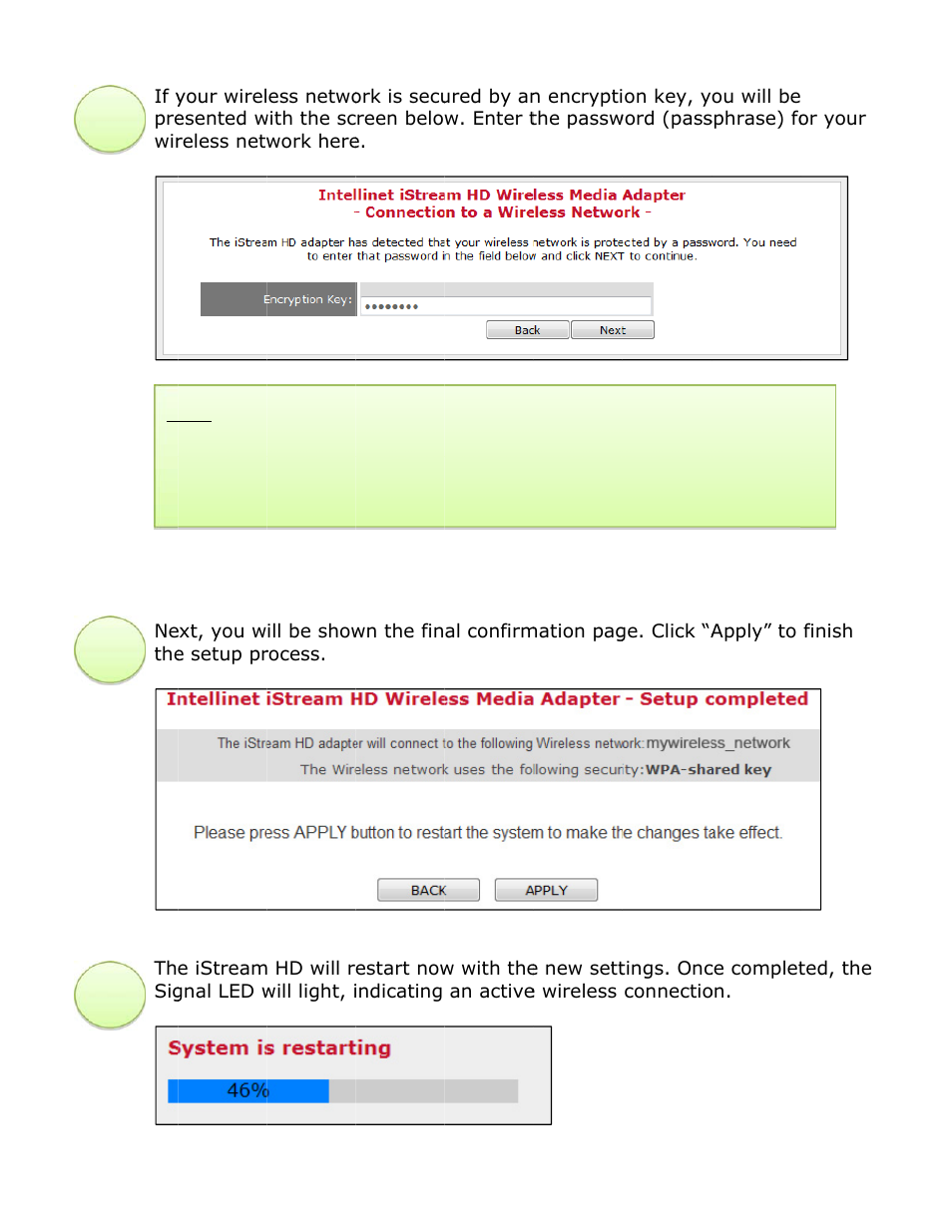 INTELLINET NETWORK 525282 iStream HD Wireless Media Adapter User Manual User Manual | Page 11 / 32