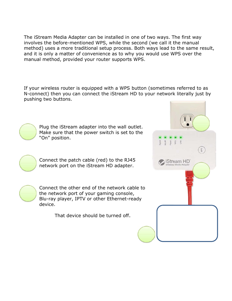 Instal, Llation | INTELLINET NETWORK 525282 iStream HD Wireless Media Adapter User Manual User Manual | Page 7 / 32