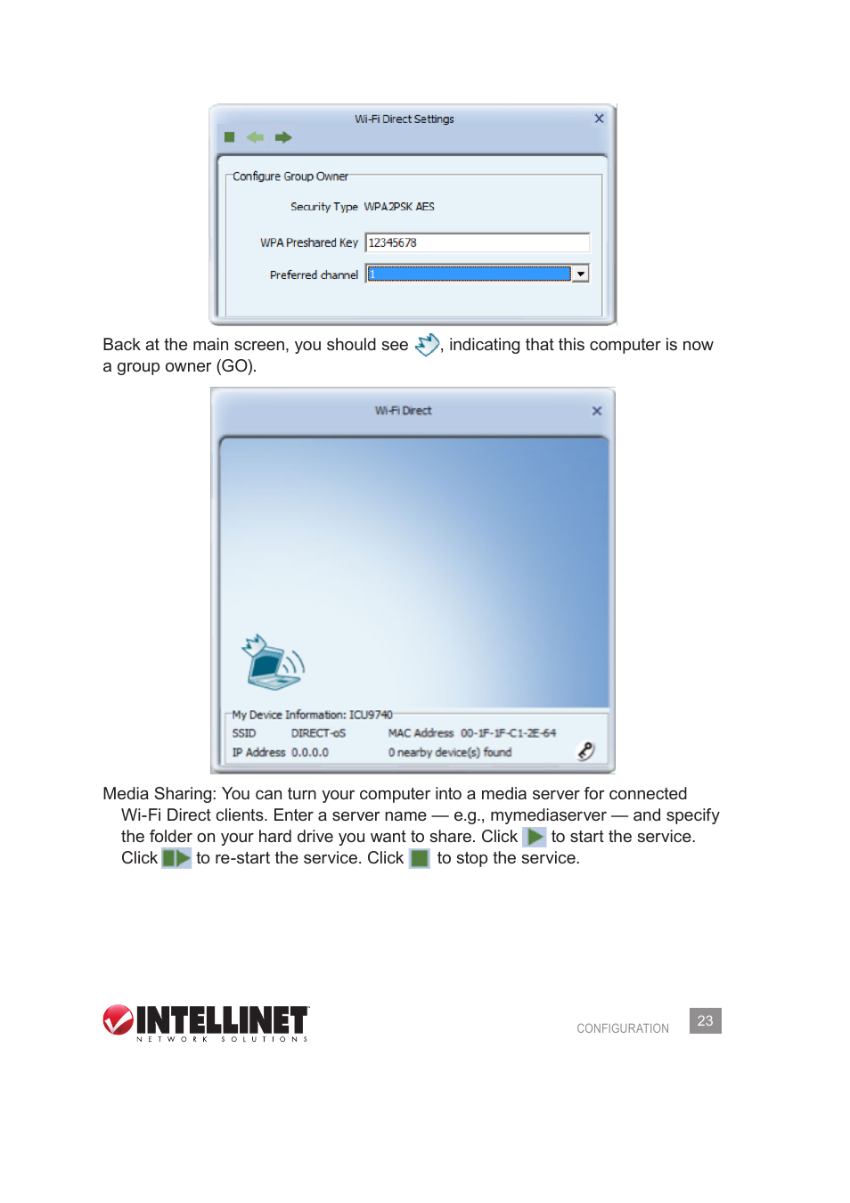 INTELLINET NETWORK 525275 Wireless 450N Dual-Band USB Adapter User Manual User Manual | Page 23 / 40