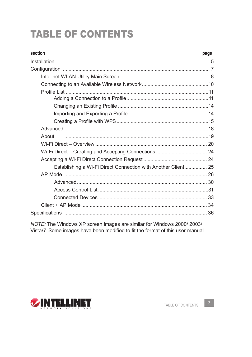 INTELLINET NETWORK 525275 Wireless 450N Dual-Band USB Adapter User Manual User Manual | Page 3 / 40
