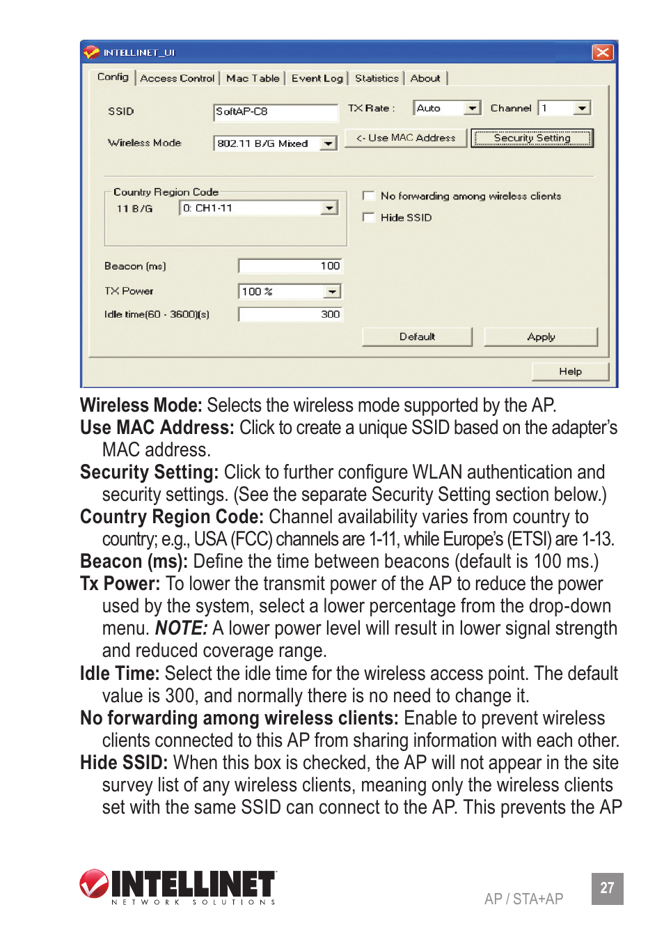 INTELLINET NETWORK 524995 Wireless 300N Dual-Band USB Adapter User Manual User Manual | Page 27 / 34