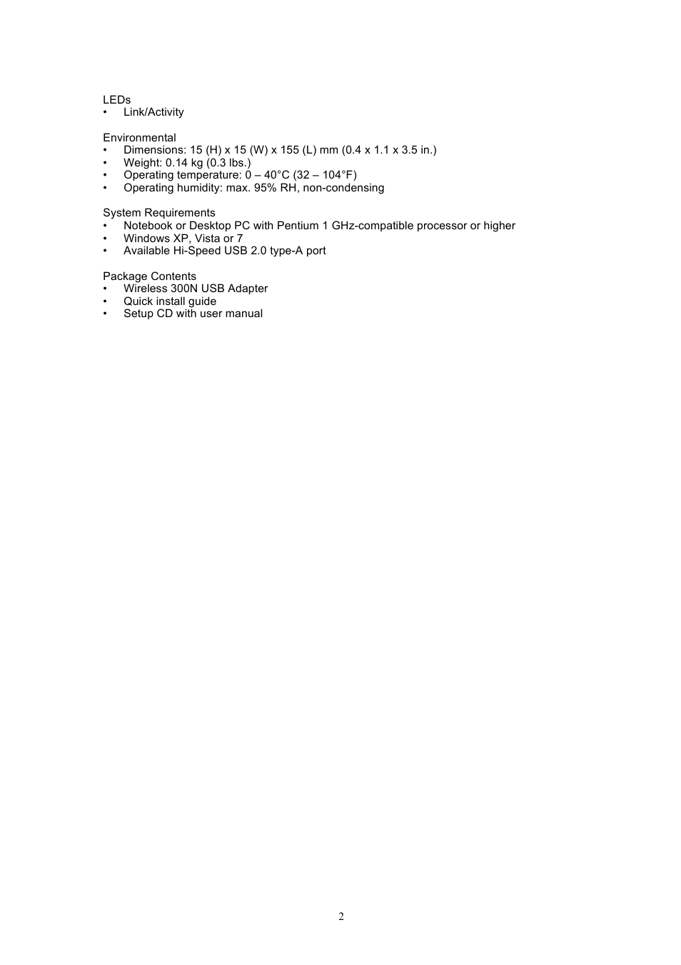 INTELLINET NETWORK 525206 Wireless 300N High-Gain USB Adapter User Manual User Manual | Page 6 / 31